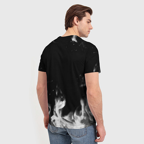 Мужская футболка Diablo fire black / 3D-принт – фото 4