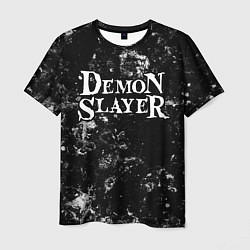 Мужская футболка Demon Slayer black ice