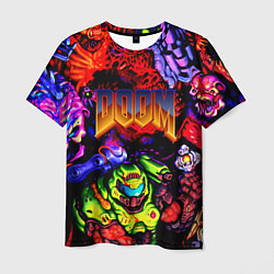 Мужская футболка Doom game demons