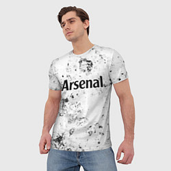 Футболка мужская Arsenal dirty ice, цвет: 3D-принт — фото 2