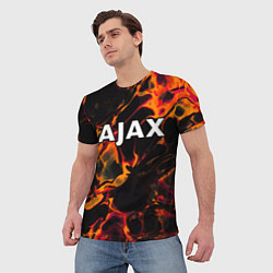 Футболка мужская Ajax red lava, цвет: 3D-принт — фото 2