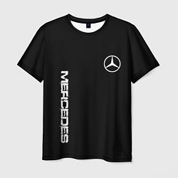 Мужская футболка Mercedes benz logo white auto