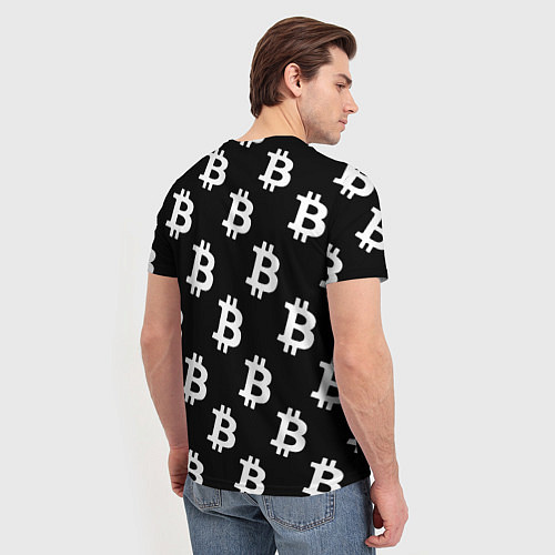 Мужская футболка Биткоин блокчейн / 3D-принт – фото 4