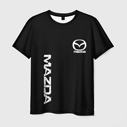 Мужская футболка Mazda white logo