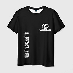 Мужская футболка Lexus white logo auto