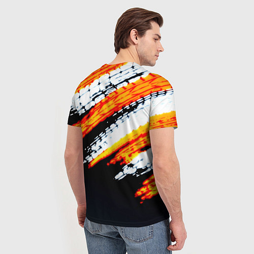 Мужская футболка RUST краски текстура абстрактная / 3D-принт – фото 4