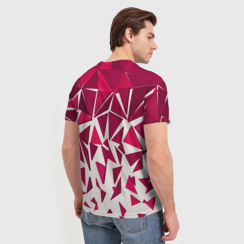 Мужская футболка Яркий абстрактный узор для спорта / 3D-принт – фото 4