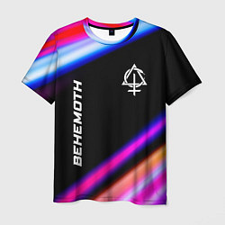 Мужская футболка Behemoth neon rock lights