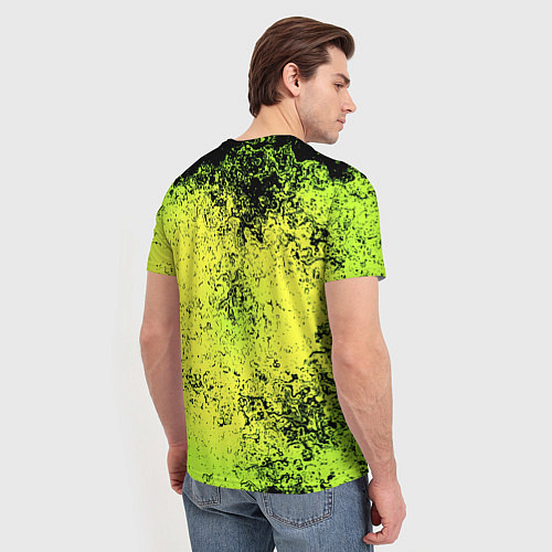 Мужская футболка Dead by daylight краски кислотные / 3D-принт – фото 4