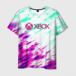 Мужская футболка Xbox краски текстура игры