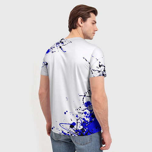 Мужская футболка Ведьмак лого краски / 3D-принт – фото 4