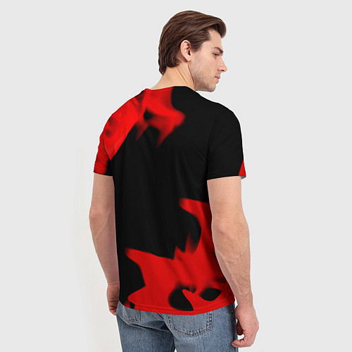 Мужская футболка Ведьмак лого огонь / 3D-принт – фото 4
