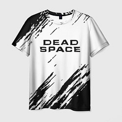 Мужская футболка Dead space чёрные краски