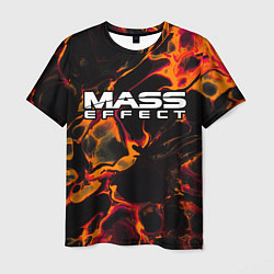 Мужская футболка Mass Effect red lava