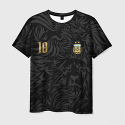 Мужская футболка Лионель Месси номер 10 сборная Аргентины