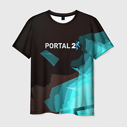 Мужская футболка Portal abstraction game valve