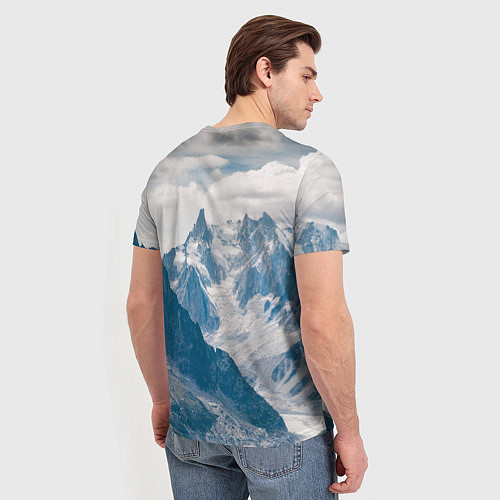 Мужская футболка Вороны одина с символикой рог одина / 3D-принт – фото 4