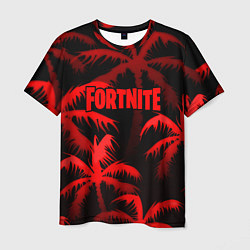 Мужская футболка Fortnite tropic red