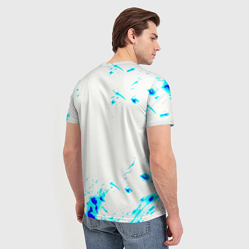 Мужская футболка Portal краски / 3D-принт – фото 4