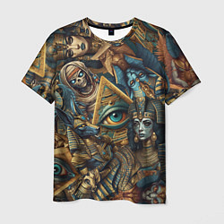 Мужская футболка Фараон Клеопатра и Божества древнего Египта