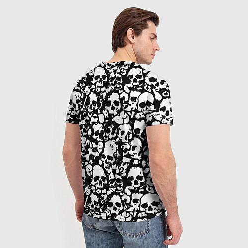 Мужская футболка Rainbow six pattern skull / 3D-принт – фото 4