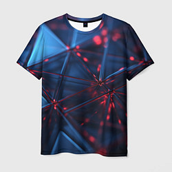 Мужская футболка Абстрактные треугольные элементы