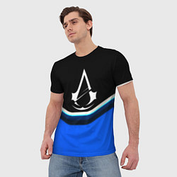 Футболка мужская Assassins Creed logo abstergo, цвет: 3D-принт — фото 2