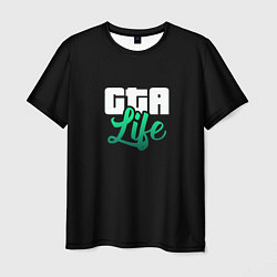 Мужская футболка GTA life logo