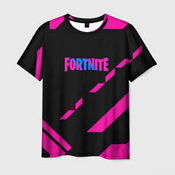 Мужская футболка Fortnite geometry pink