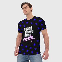 Футболка мужская GTA star vice city, цвет: 3D-принт — фото 2