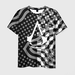 Мужская футболка Assassins Creed logo game usa