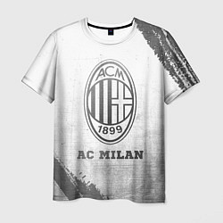 Мужская футболка AC Milan - white gradient