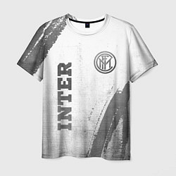 Мужская футболка Inter - white gradient вертикально
