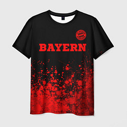 Мужская футболка Bayern - red gradient посередине