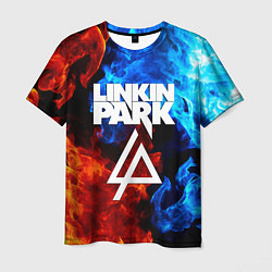 Мужская футболка Linkin park битва огней