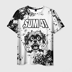 Мужская футболка Sum41 - рок пес