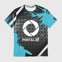 Мужская футболка Portal game краски