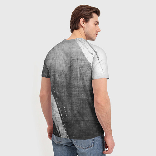 Мужская футболка Inter - grey gradient вертикально / 3D-принт – фото 4