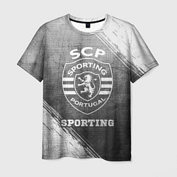 Футболка мужская Sporting - grey gradient, цвет: 3D-принт