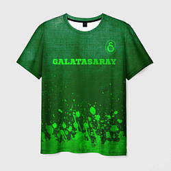 Мужская футболка Galatasaray - green gradient посередине