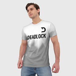 Футболка мужская Deadlock glitch на светлом фоне посередине, цвет: 3D-принт — фото 2