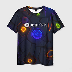 Мужская футболка Deadlock logo текстурные плиты