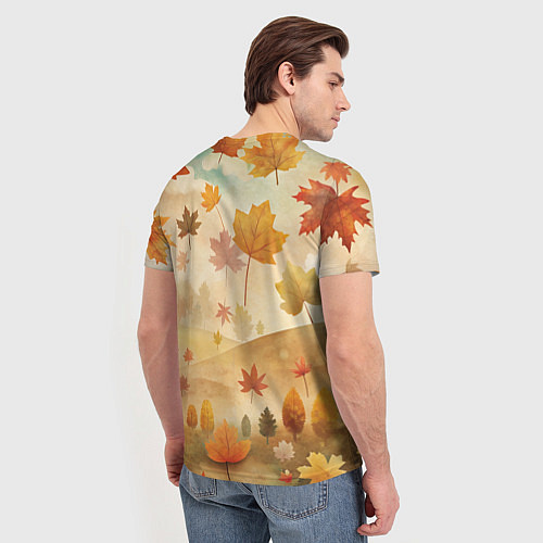 Мужская футболка Кошечка школьница / 3D-принт – фото 4