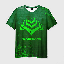 Мужская футболка Warframe - green gradient