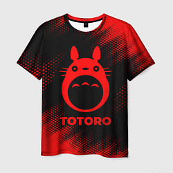 Мужская футболка Totoro - red gradient