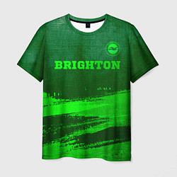 Мужская футболка Brighton - green gradient посередине