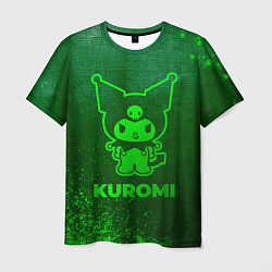 Мужская футболка Kuromi - green gradient