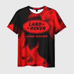 Футболка мужская Land Rover - red gradient, цвет: 3D-принт