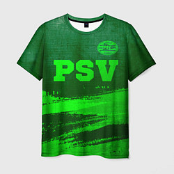 Мужская футболка PSV - green gradient посередине