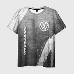 Футболка мужская Volkswagen - grey gradient вертикально, цвет: 3D-принт